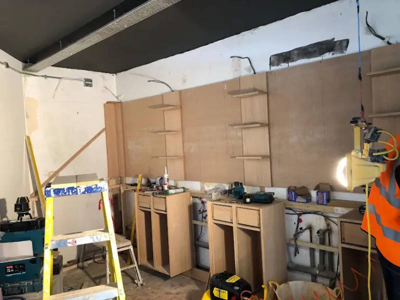 Interior renovation of a retail shop in London